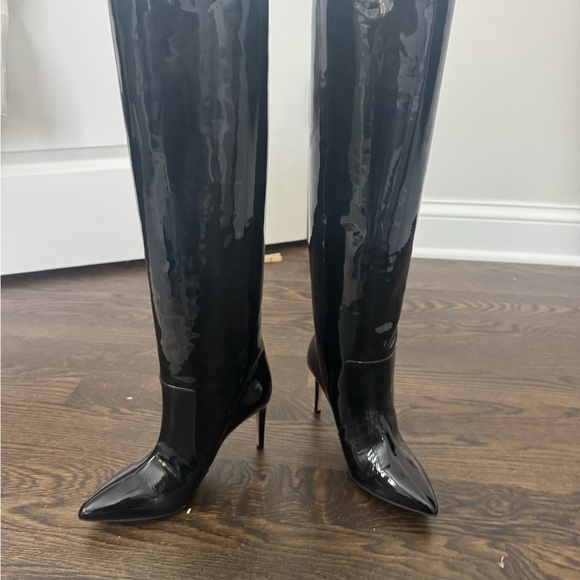 NWOB Paris Texas Black Patent Stiletto Boot 38/8/7.5 - Picture 4 of 6